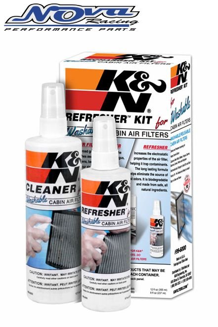 KIT K&N LIMPEZA FILTRO DE CABINE AR CONDICIONADO - (COD. 99-6000)