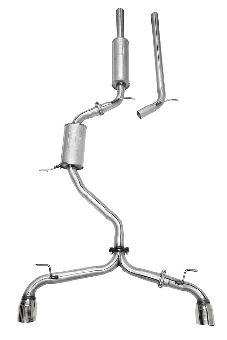 CATBACK GOLF GTI 2.0 MK7 - AÇO CARBONO