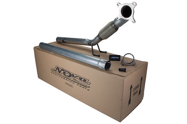 DOWNPIPE JETTA/FUSCA/EOS/AUDI A3 2.0 EA888 200CV AÇO CARBONO 3" X 2 1/2"
