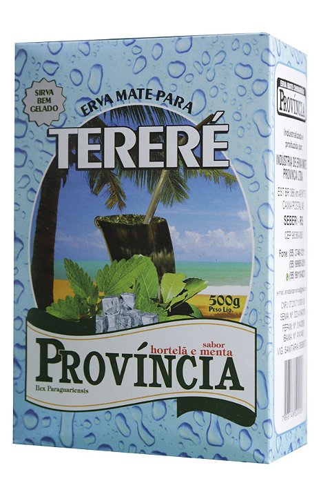 Tereré Província Sabor Hortelã e Menta, Unidade 500g