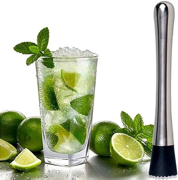 Macerador Caipirinha Inox Amassador Barman Bar Limão