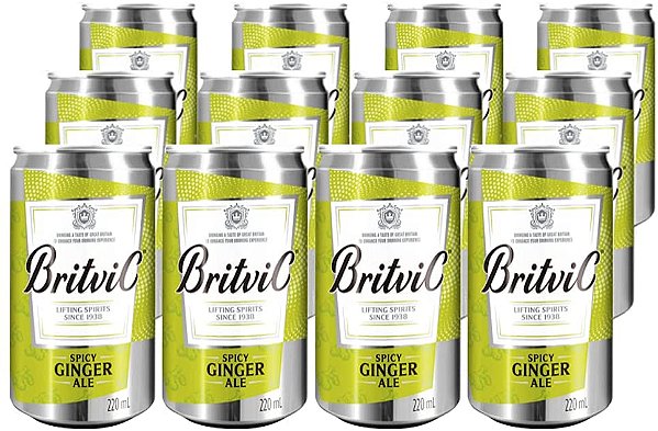 Refrigerante de Gengibre Britvic 220ml 12un