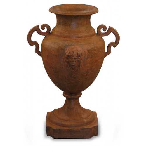 ÂNFORA ÍNDIA VASO JARDIM FERRO FUNDIDO