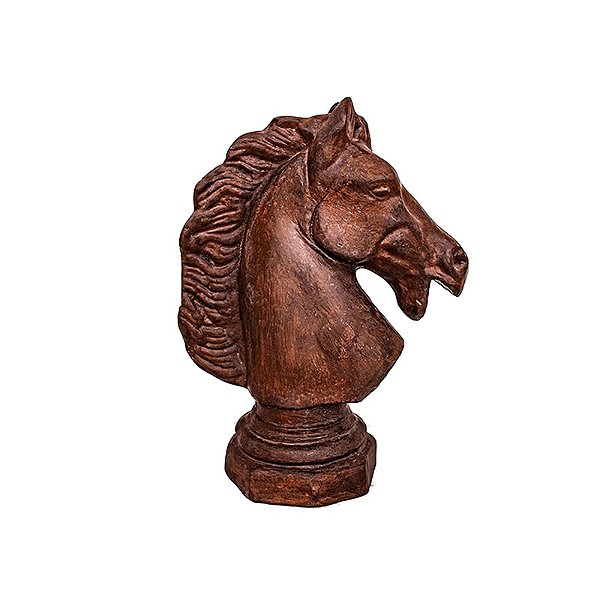 PINHA CABEÇA DE CAVALO FERRO FUNDIDO PRONTO ARTES