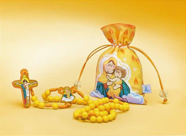 Terço Infantil Mãe Rainha - Toque o Céu