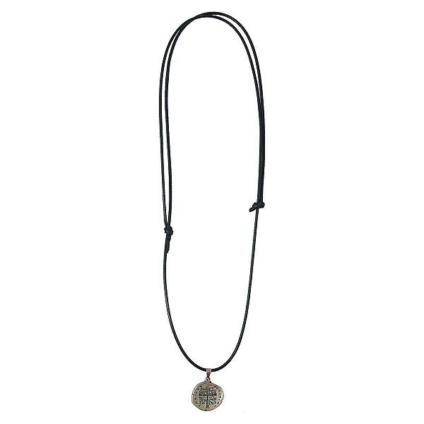 CORDAO INFANTIL MEDALHA DAS DUAS CRUZES-19MM NIQUEL