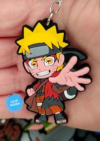 Chaveiro Emborrachado Naruto Mão Aberta