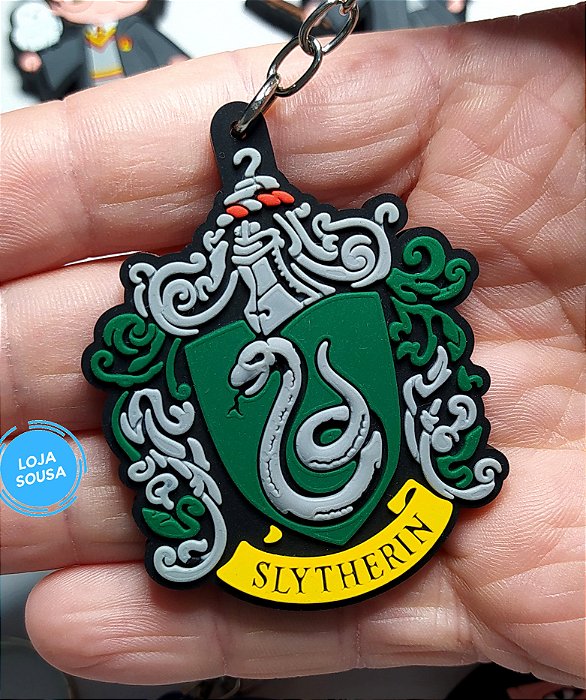 Chaveiro Emborrachado Harry Potter Sonserina