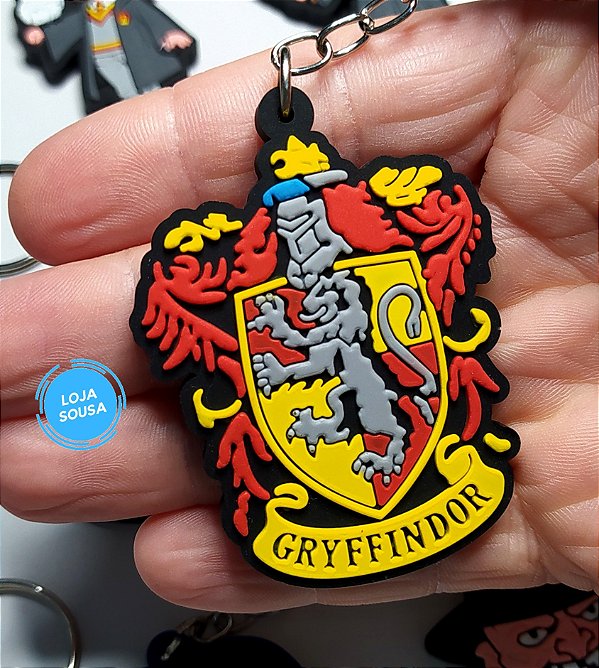 Chaveiro Emborrachado Harry Potter Grifinoria