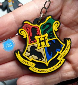 Chaveiro Emborrachado Harry Casas de Hogwarts