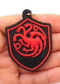 Chaveiro Emborrachado Casa Targaryen