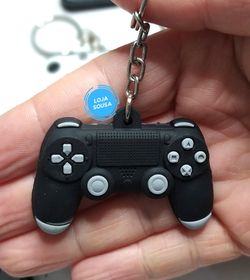 Chaveiro Emborrachado Controle Playstation 4