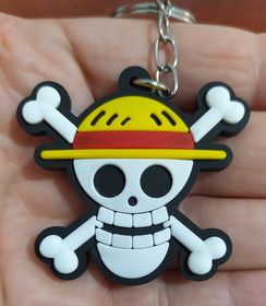 Chaveiro Emborrachado One Piece Bandeira Mugwara
