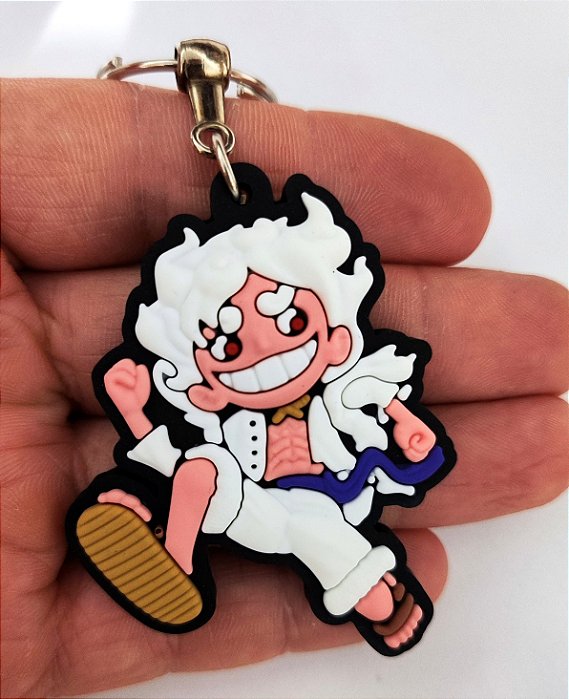 Chaveiro Emborrachado One Piece Luffy Gear 5