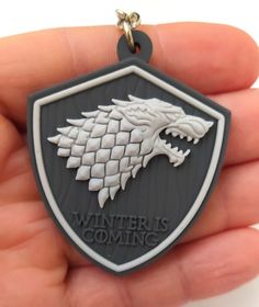 Chaveiro Emborrachado Casa Stark