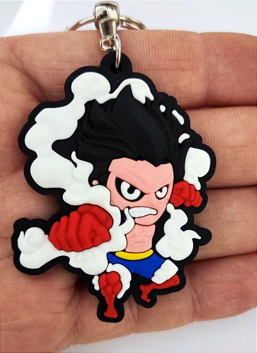 Chaveiro Emborrachado One Piece Luffy Gear 4