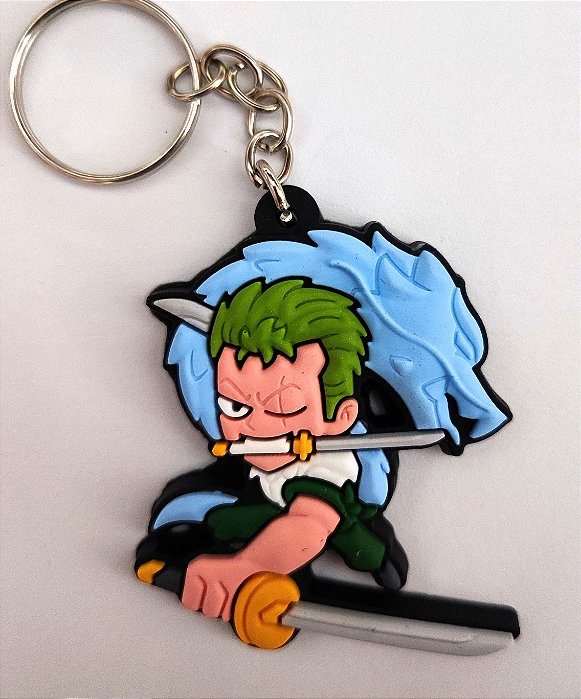 Chaveiro Emborrachado One Piece NEW ZORO