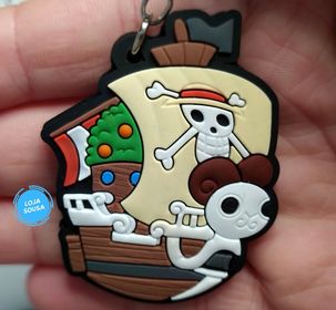 Chaveiro Emborrachado One Piece Going Merry