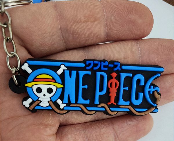 Chaveiro Emborrachado Logo One Piece