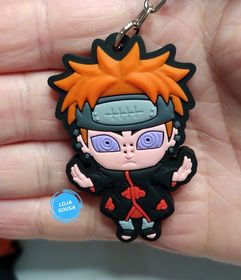 Chaveiro Emborrachado Naruto Pain Akatsuki