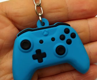 Chaveiro Emborrachado Controle Xbox Azul