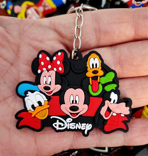 Chaveiro Emborrachado Turma do Mickey