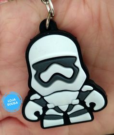 Chaveiro Emborrachado Star Wars Storm Trooper