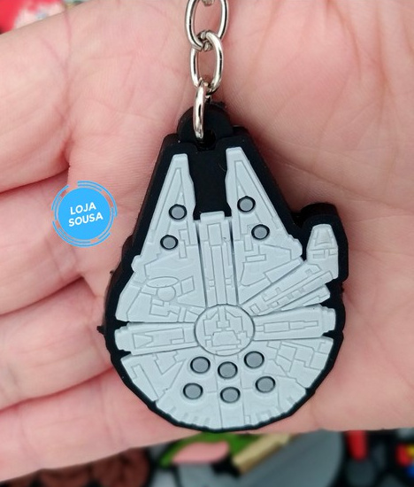 Chaveiro Emborrachado Star Wars Millennium Falcon
