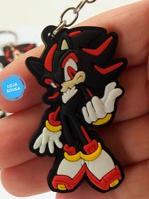 Chaveiro Emborrachado Sonic Shadow