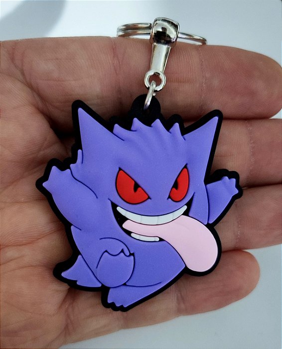 Chaveiro Emborrachado Pokemon Gengar