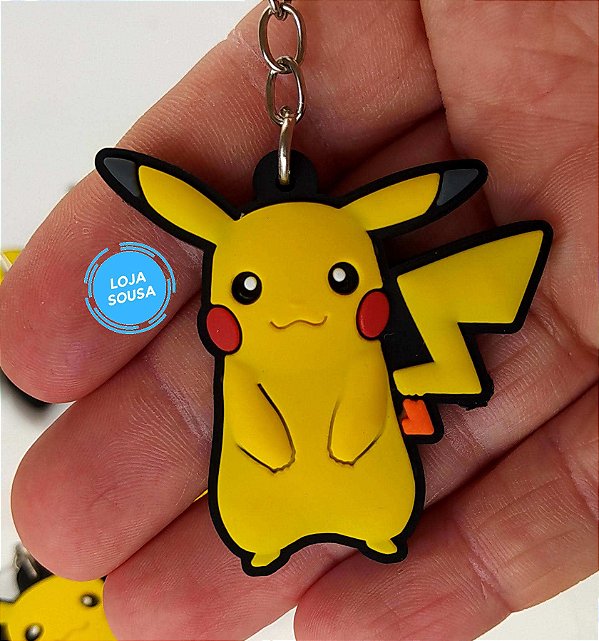 Chaveiro Emborrachado Pokemon Pikachu