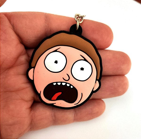 Chaveiro Emborrachado Rosto Morty