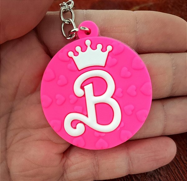 Chaveiro Emborrachado Brasão Barbie