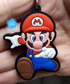 Chaveiro Emborrachado Mario