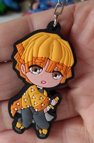 Chaveiro Emborrachado Demon Slayer Zenitsu