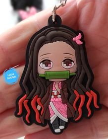 Chaveiro Emborrachado Demon Slayer Nezuko