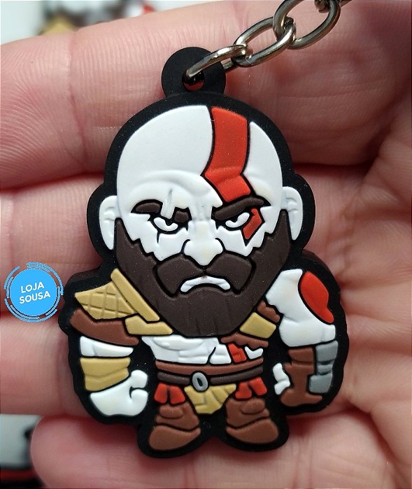 Chaveiro Emborrachado God of War Kratos
