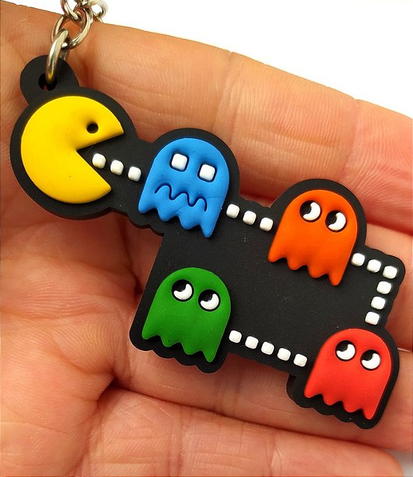 Chaveiro Emborrachado Pac-Man