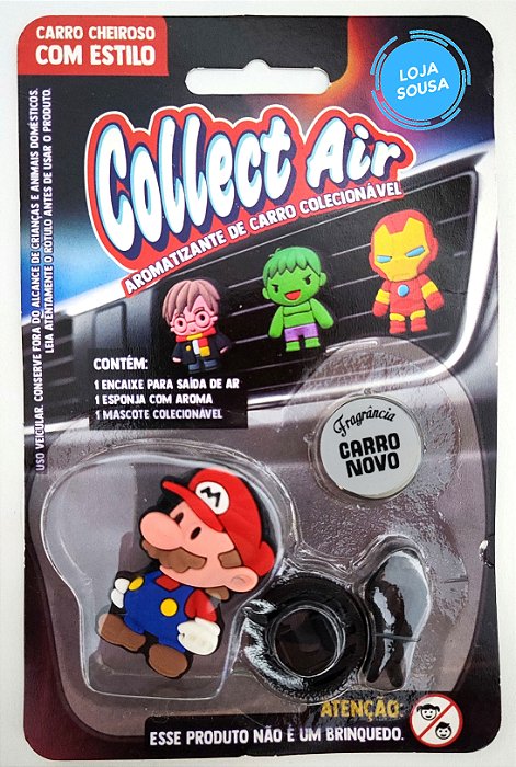 Aromatizador Cheirinho para Carro Colecionável - Super Mario