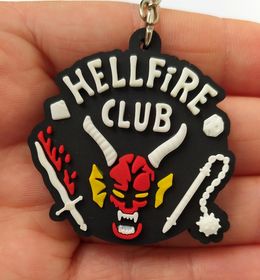 Chaveiro Emborrachado Stranger Things Hellfire Club