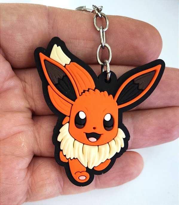 Chaveiro Emborrachado Pokemon Eevee