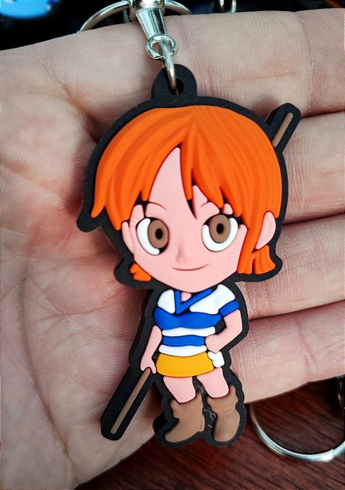 Chaveiro Emborrachado One Piece Nami