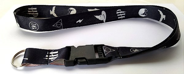 Cordão com Engate Rápido Harry Potter Preto