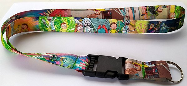 Cordão com Engate Rápido Rick Morty