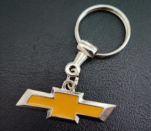 Chaveiro Metal Carro Chevrolet Amarelo