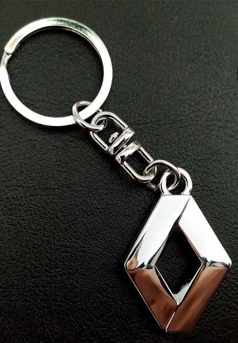 Chaveiro Metal Cromado Carro Renault