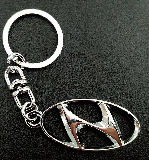 Chaveiro Metal Cromado Carro Hyundai