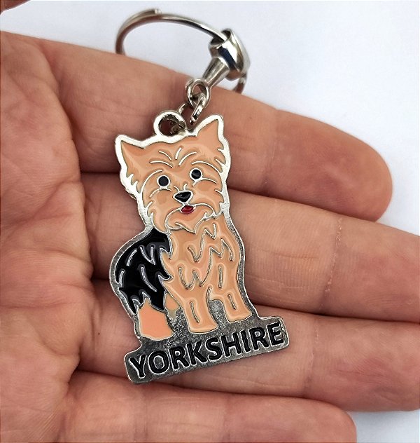 Chaveiro Metal Cães Pet Yorkshire
