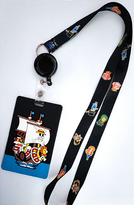 Kit Cordão + Porta Crachá Retrátil + Porta Cartão Emborrachado Sunny Go
