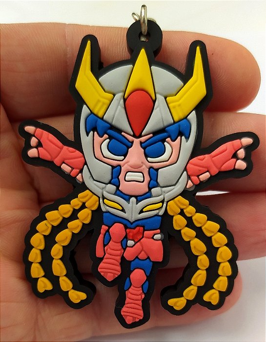 Chaveiro Emborrachado Cavaleiros do Zodíaco Ikki